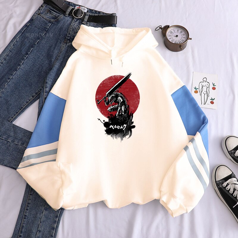 Berserk Anime Harajuku Hoodies Long Sleeve Unisex Streetwear Gothic Cool Guts Cartoon Men Oversized Winter Patchwork 2 - Berserk Shop