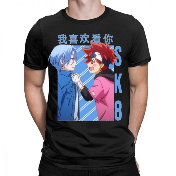Anime SK8 The Infinity Summer Printing Short Sleeved T shirt Men s Fashion Loose and 4 - Berserk Shop