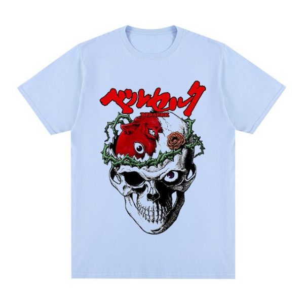 Berserk Skull T Shirt Japanese Manga T shirt Cotton Men T shirt New TEE TSHIRT - Berserk Shop