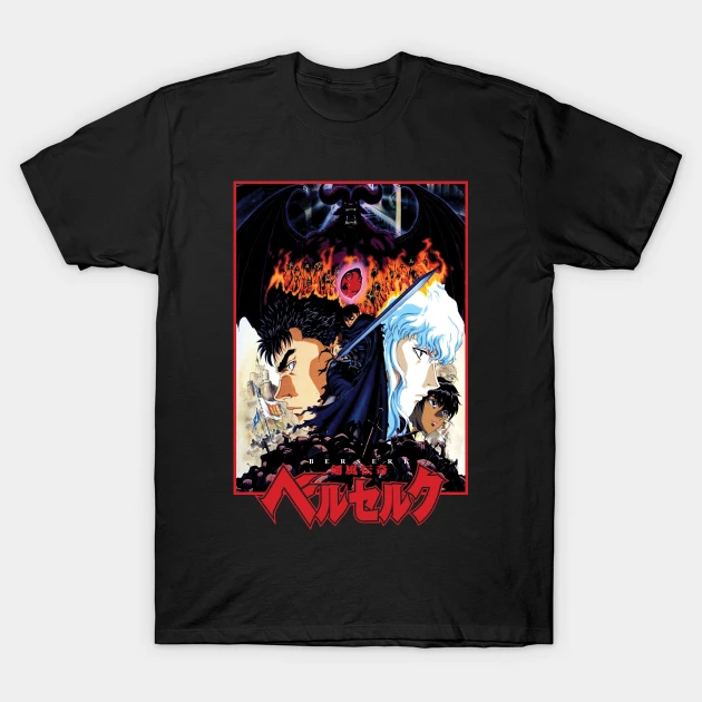 Berserk 1997 Anime Japanese Manga Classic Graphic T-shirt