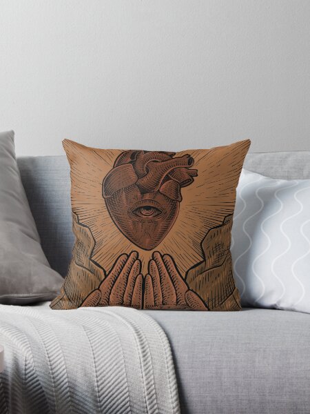 Berserk God Hand vintage Throw Pillow   product Offical berserk manga Merch