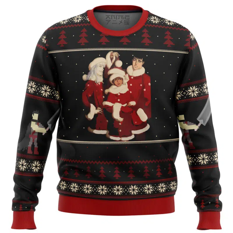 Berserk Holiday Ugly Christmas Sweater 1 - Berserk Shop Berserk Holiday Ugly Christmas Sweater