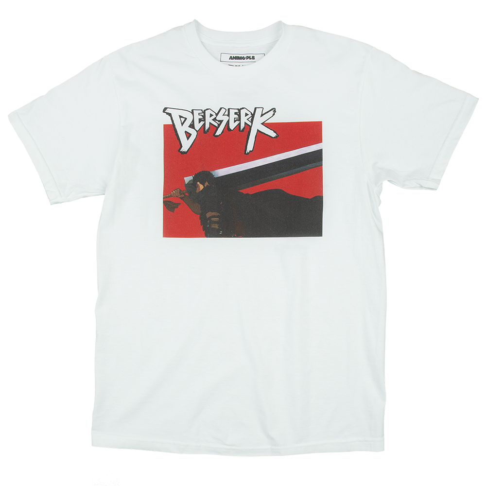 Dragon Slayer and Guts White Tee 1 - Berserk Shop Dragon Slayer and Guts White Tee