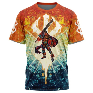 Black Swordsman Guts PTTT2801 Berserk T-Shirt